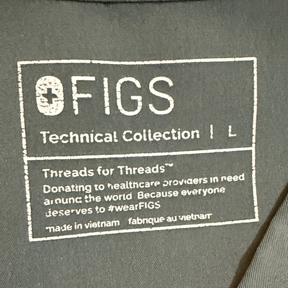 FIGS Technical Collection Scrub Top in Olive - Picture 2 of 5